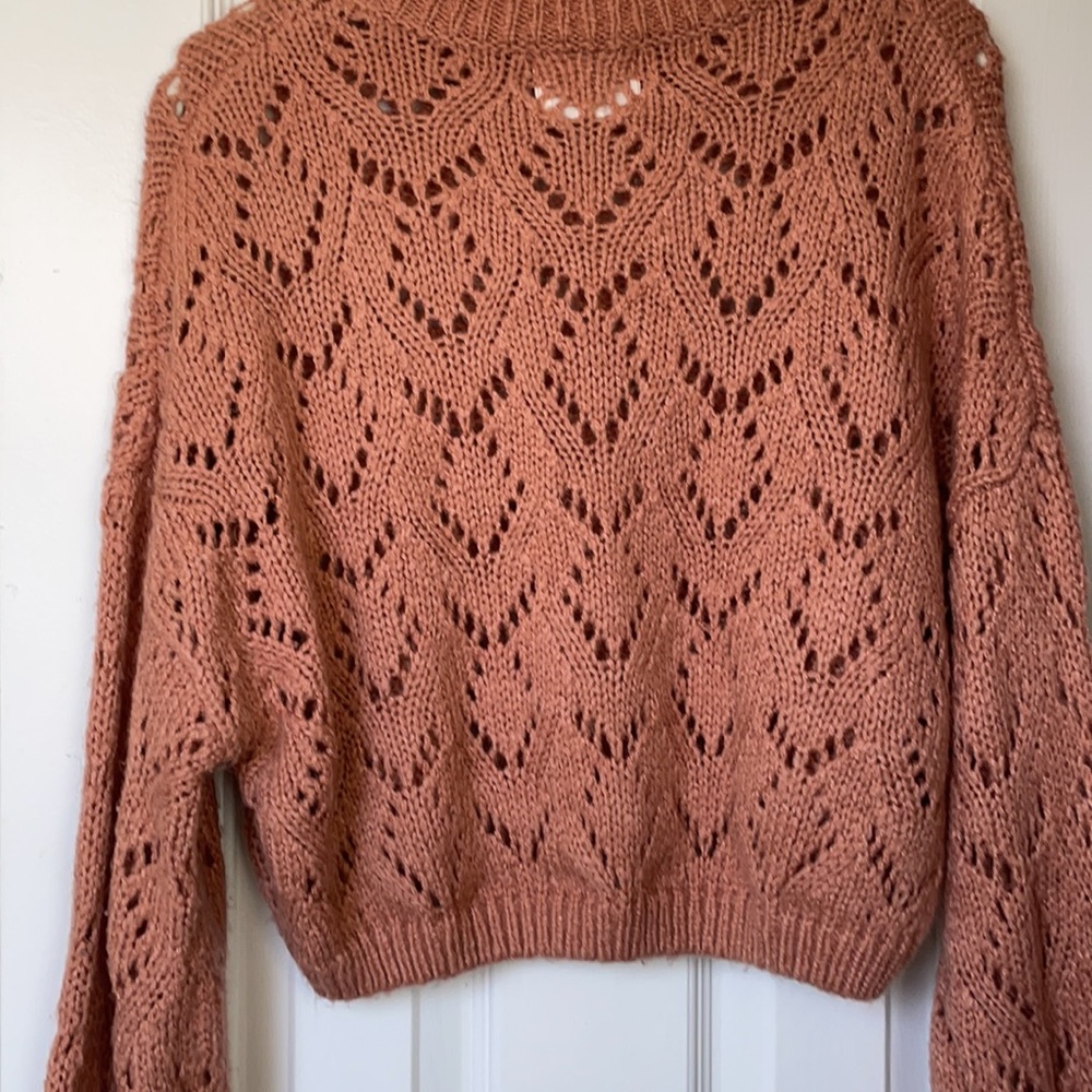 Cotton Candy LA knit cozy π peachy sweater - Picture 5 of 8